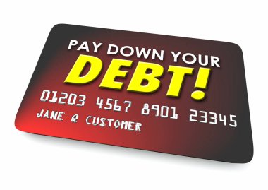  Pay Down Your Debit Credit Card  clipart