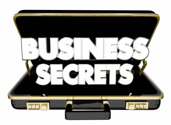 Briefcase with text Business Secrets — Stock Photo, Image