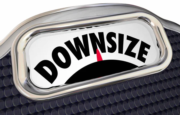 Text Downsize Average on Scale screen — Stock Photo, Image