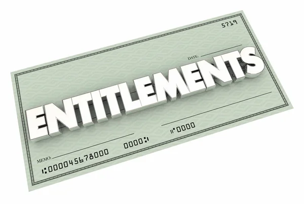 Check with word Entitlements — Stock Photo, Image