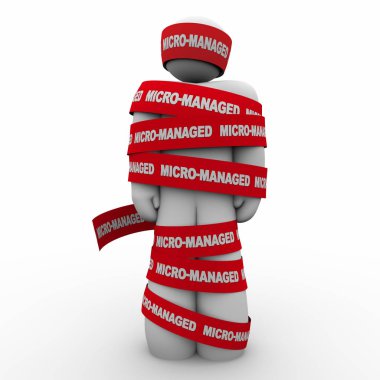 avatar of Employee with Red Tape  clipart