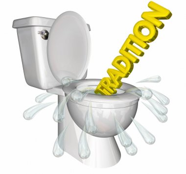 Gelenek Flushing tuvalet tarihi aşağı 3d Illustration.jpg