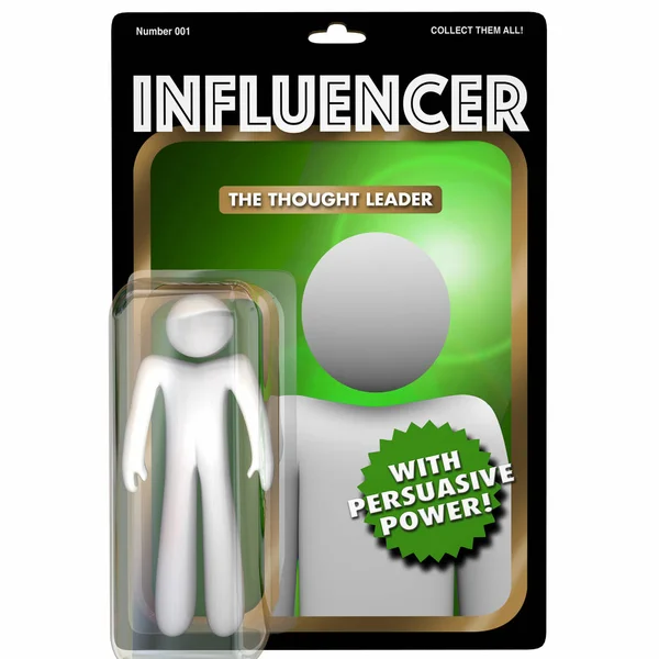 Influencer Person Figure — Stock Photo, Image