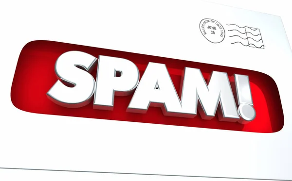 Envelope de Junk Mail de spam — Fotografia de Stock