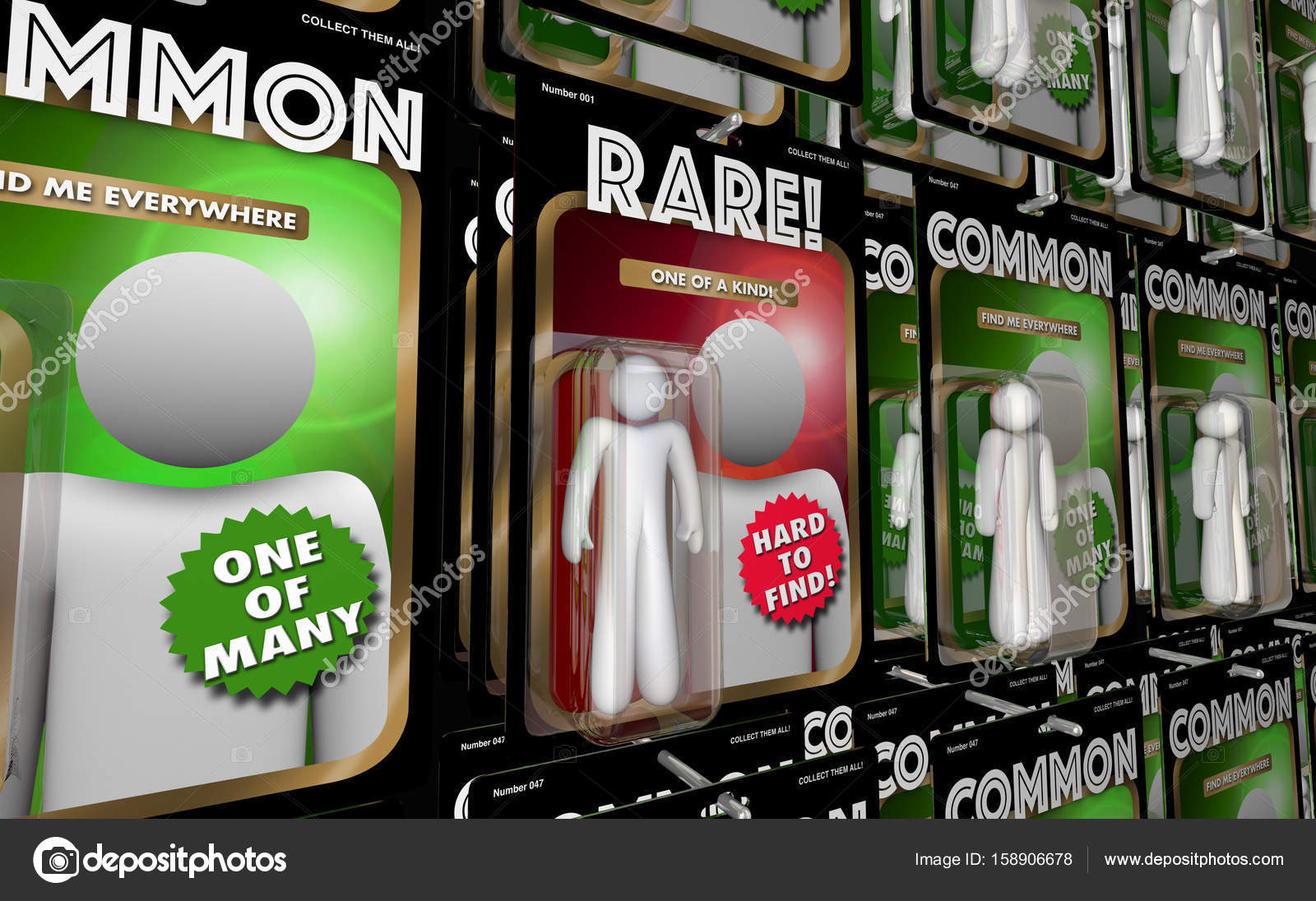 Rare Vs Common Action Figures Stock Photo by ©iqoncept 158906678