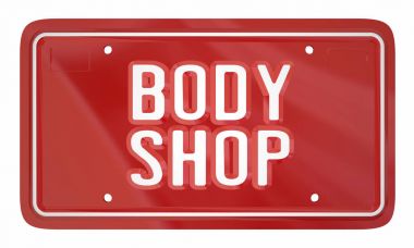 Body Shop plaka