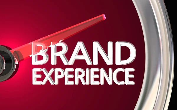 Brand Experience Speedometer — Stock Photo, Image