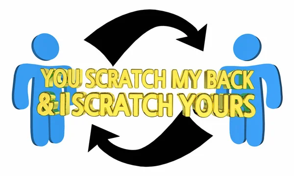 You Scratch My Back Ill Do Yours — Stock Photo, Image
