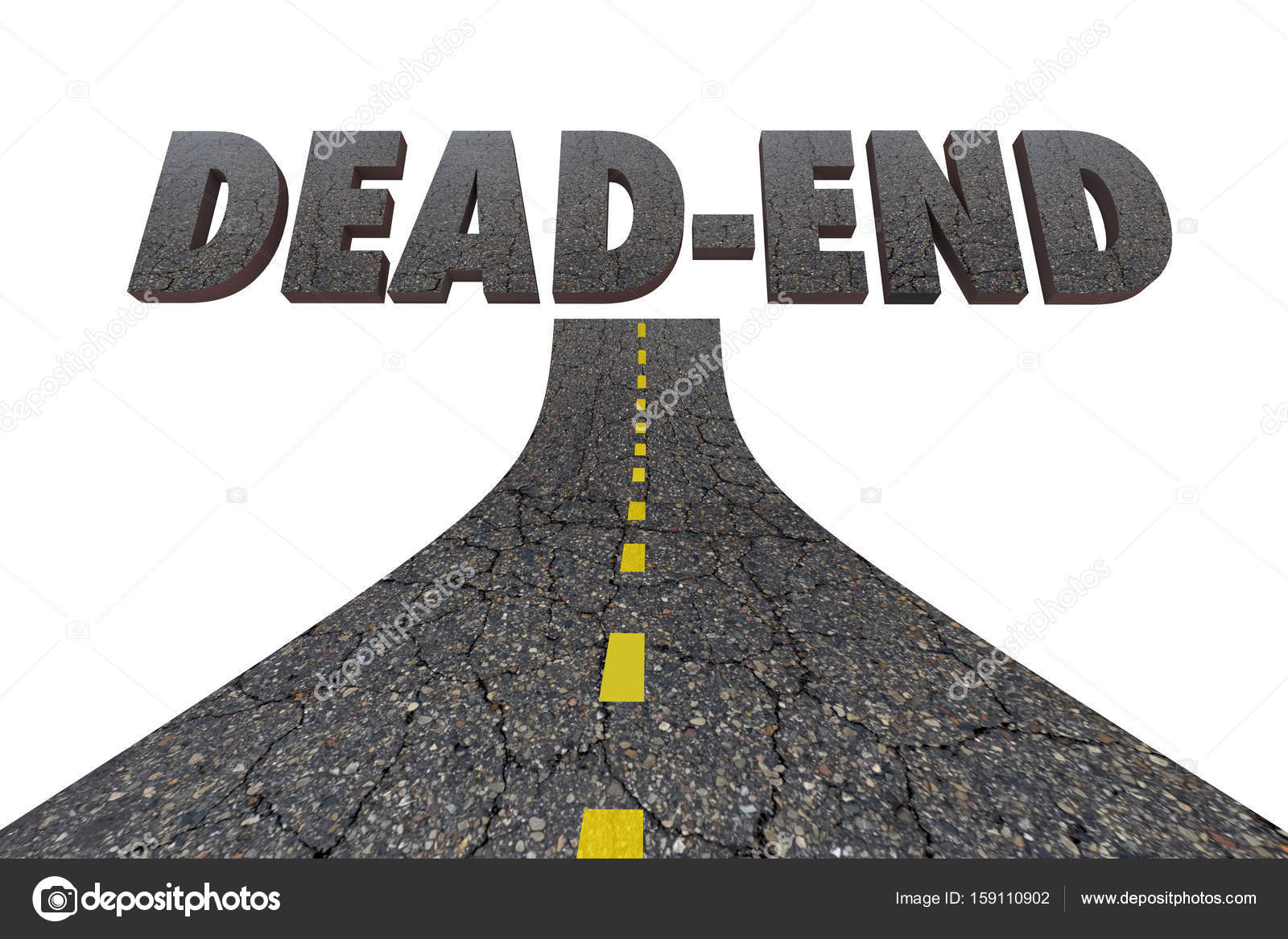 Dead End Road Word Stock Photo Image By C Iqoncept