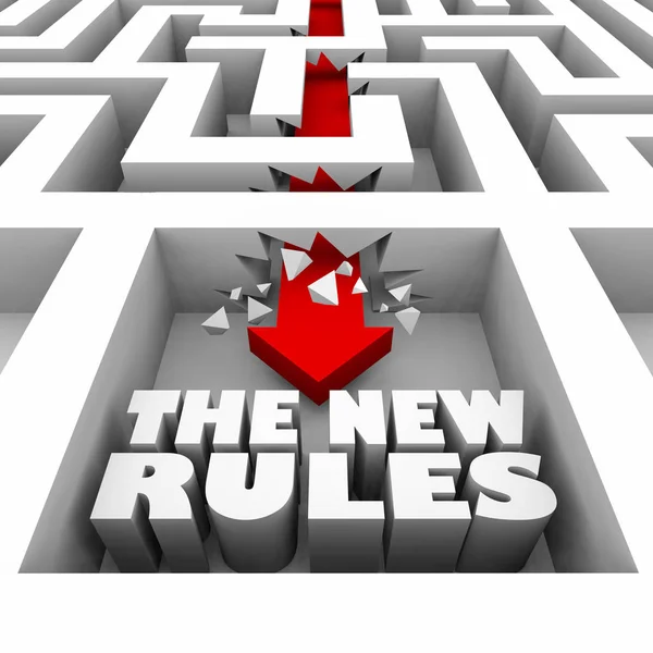 As novas regras quebra labirinto — Fotografia de Stock