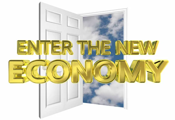 Eintritt in die New Economy — Stockfoto