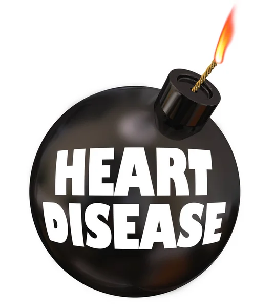 Szívbetegség szív-és érrendszeri bomba — Stock Fotó