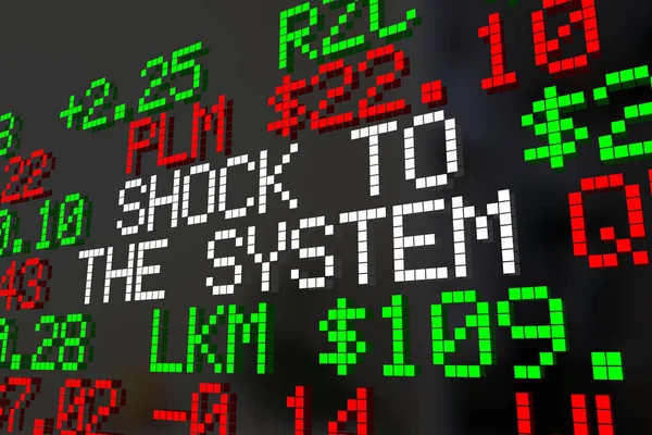Schok voor de systeem-beurs — Stockfoto