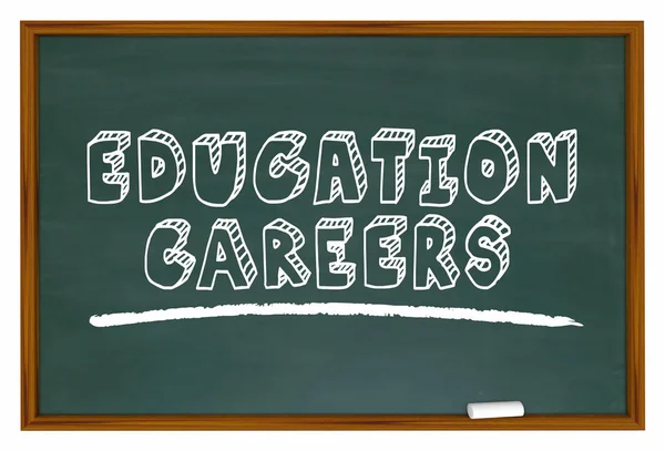 Education Careers Chalk Board — Stock Photo, Image