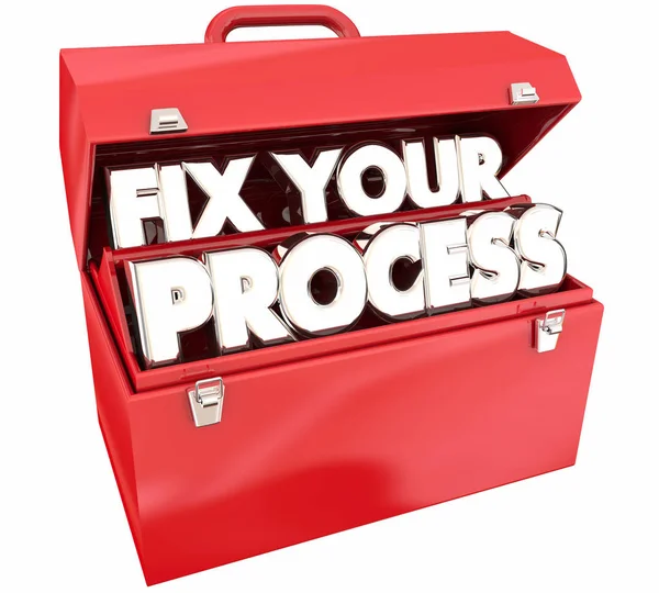 Reparieren Sie Ihre Prozess-Toolbox — Stockfoto