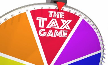 The Tax Game Spinning Wheel  clipart