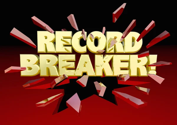 Record Breaker ord — Stockfoto