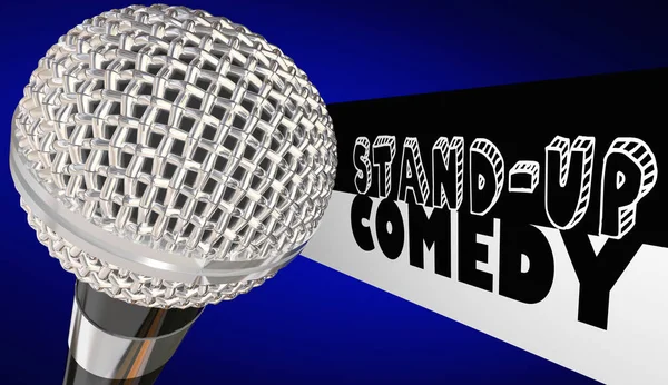 Stand-Up Comedy mikrofon — Stockfoto