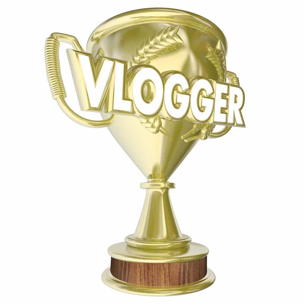 Vlogger-trophäenpreis — Stockfoto