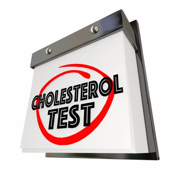 Kolesterol Test tarama — Stok fotoğraf