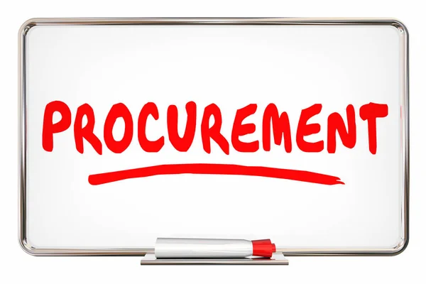 Procurement Process Purchasing System — Stock Photo, Image