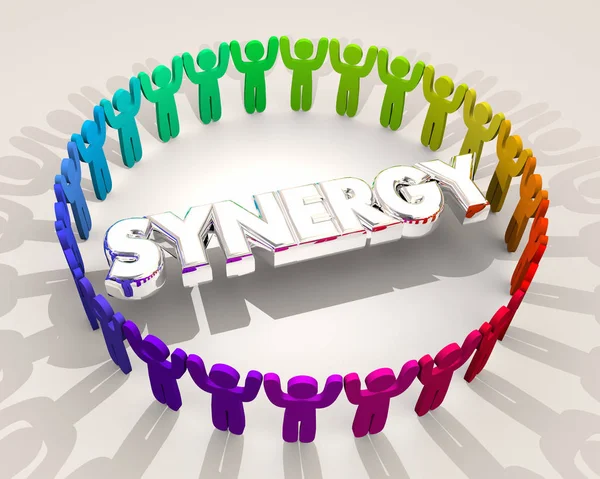 Synergy People Circle — Stock Photo, Image