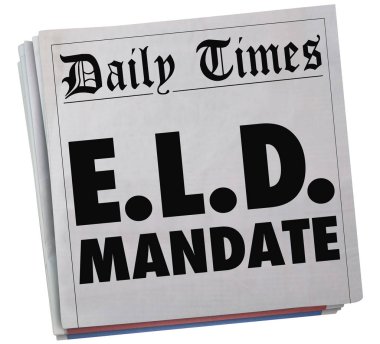 ELD Electronic Logging Device Mandate  clipart