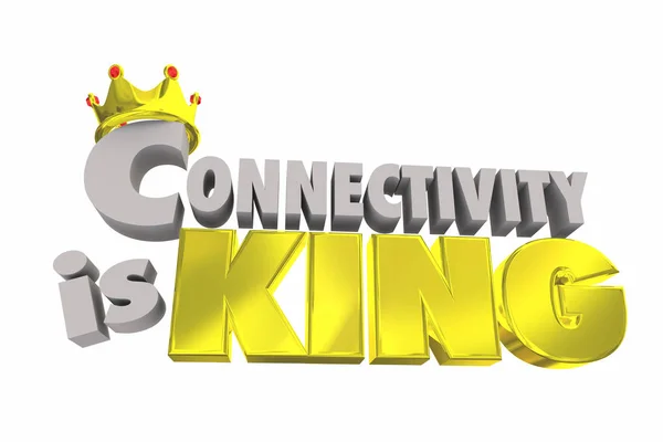 Connectiviteit is de mobiliteit van de verbonden van de koning — Stockfoto