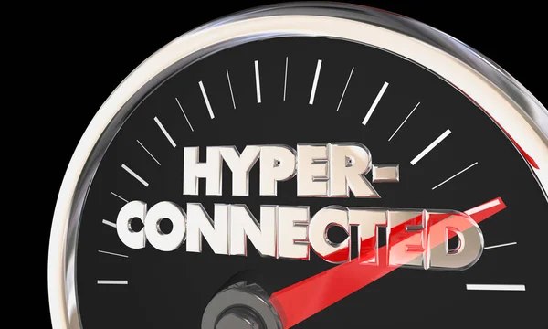 Επίπεδο hyperconnected ταχύμετρο — Φωτογραφία Αρχείου