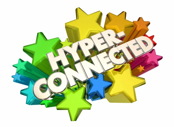 HyperConnected connectiviteit netwerk — Stockfoto