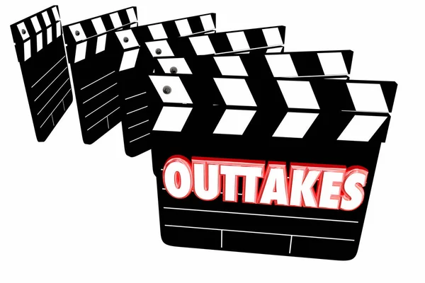 Outtakes errori Bloopers Film — Foto Stock