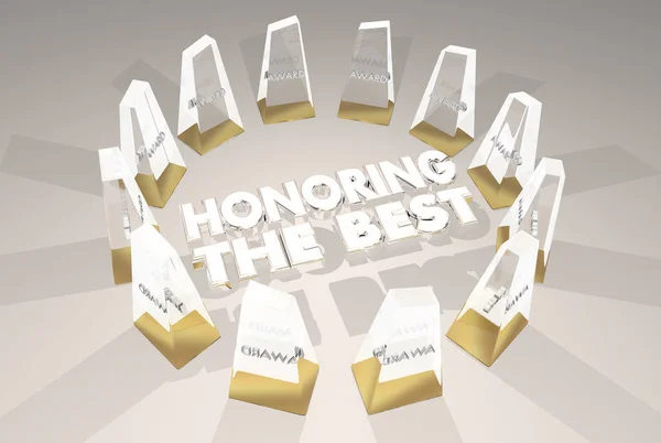 Honoring the Best Awards Ceremony Recognition — Stock Photo, Image