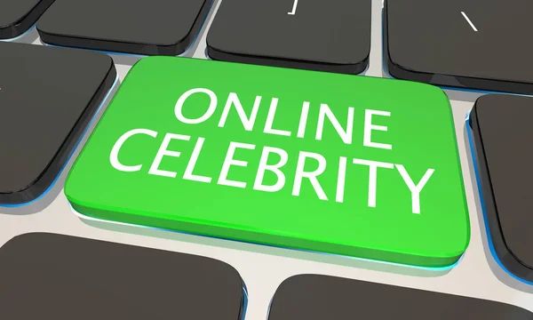 Website van de Internet online Celebrity — Stockfoto
