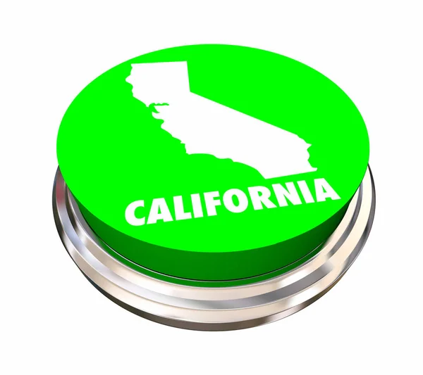 캘리포니아 캘리포니아 주 버튼 — 스톡 사진