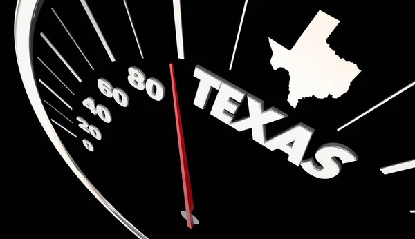 Velocímetro Texas TX State — Foto de Stock