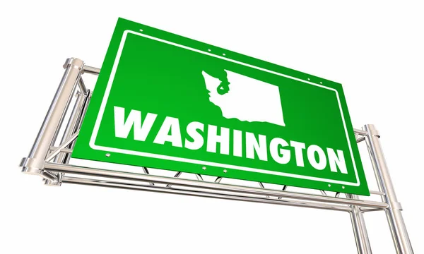 Washington Wa Freeway verkeersbord — Stockfoto