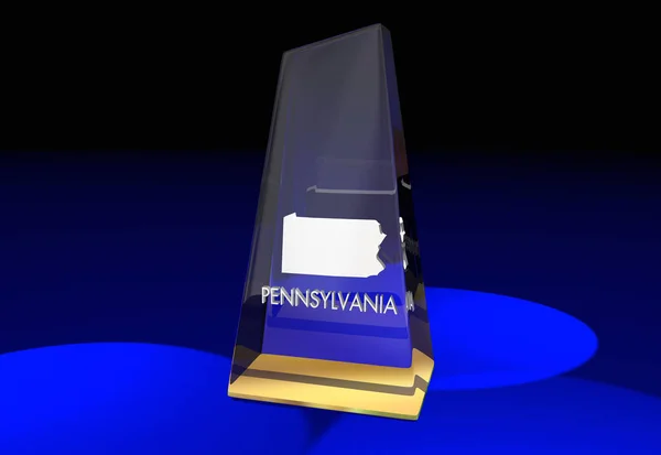 Pennsylvania PA State Award Mejor Premio Superior —  Fotos de Stock