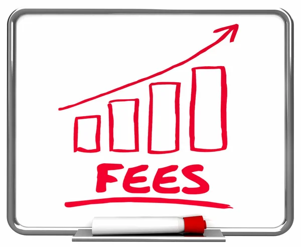 Fees Fines Service Charges Arrow — Stock Photo, Image