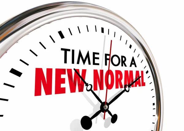 Time for a New Normal Change Clock — Stock Photo, Image