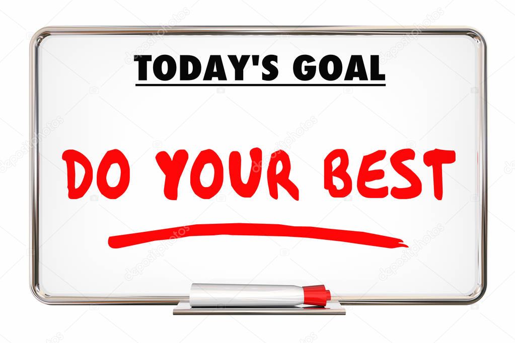 Do Your Best Daily Goal Mission Board 3