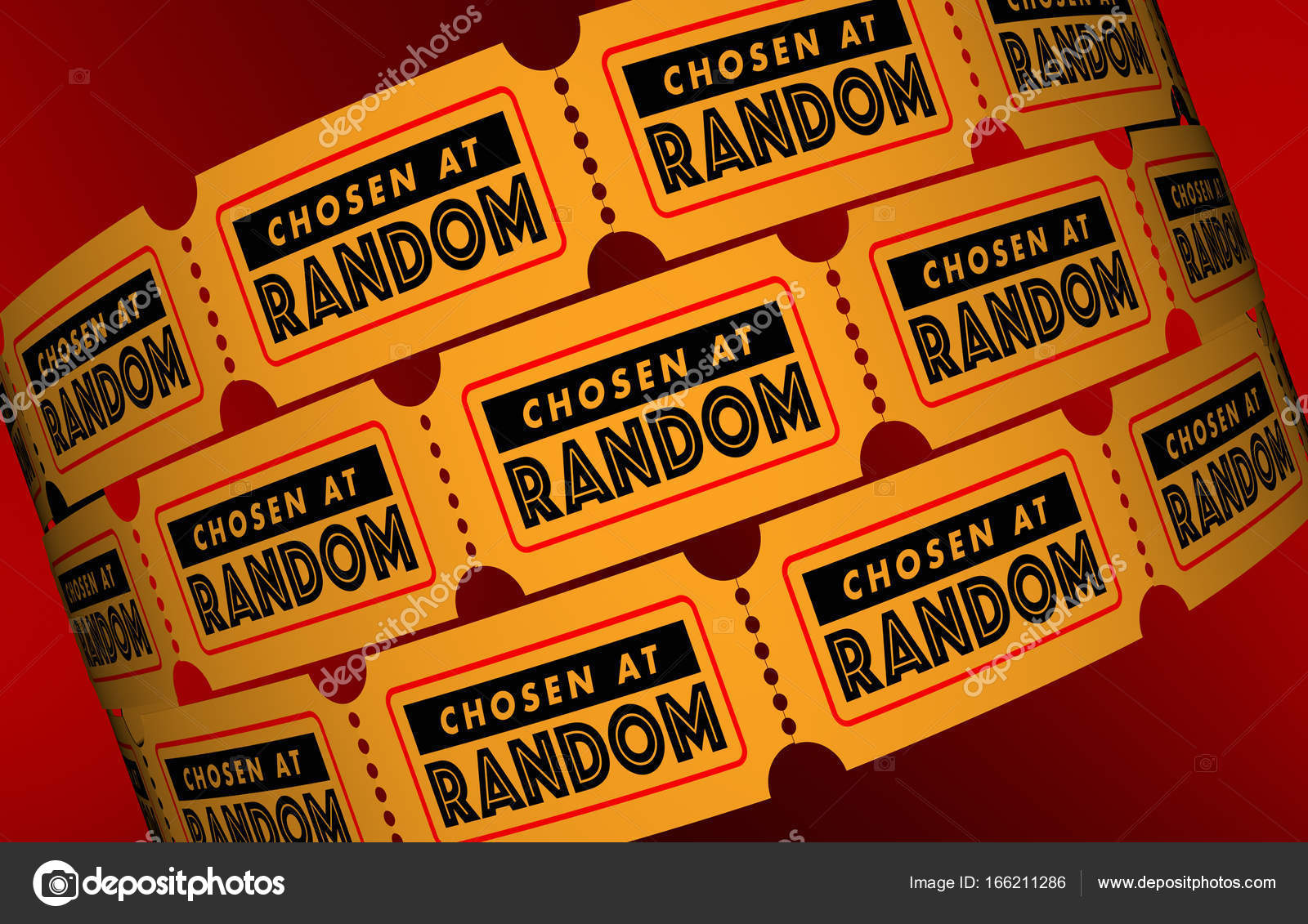 Chosen at Random Tickets — Stock Photo © iqoncept 166211286
