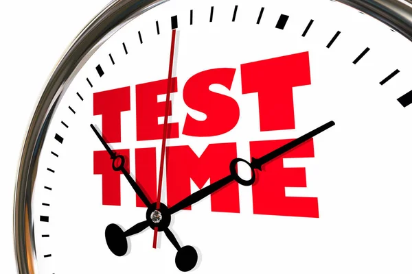 Sınav saat test test zaman sınav — Stok fotoğraf