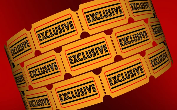 Exclusive Special Offer Tickets — Stock Photo, Image