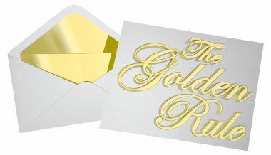 The Golden Rule Envelope  clipart