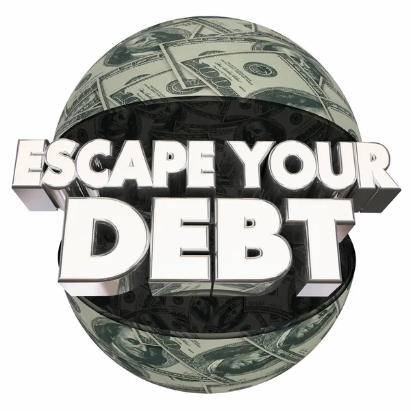 Senin borç illüstrasyon kaçış — Stok fotoğraf