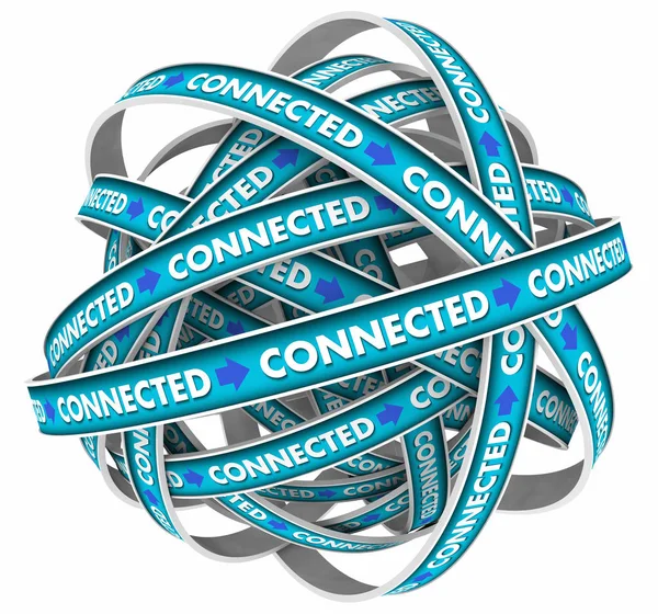 Connected Loop, Netzwerkwort — Stockfoto