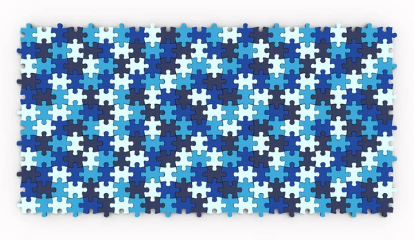 Blaue Puzzleteile — Stockfoto