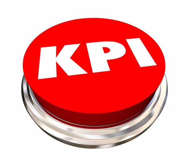 KPI botão vermelho — Fotografia de Stock