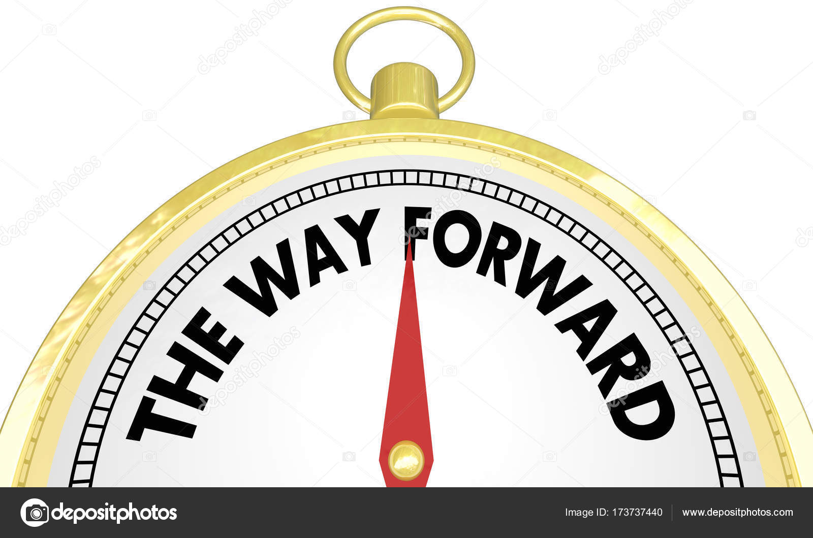 The Way Forward Compass Right Route Stock Photo by ©iqoncept 173737440