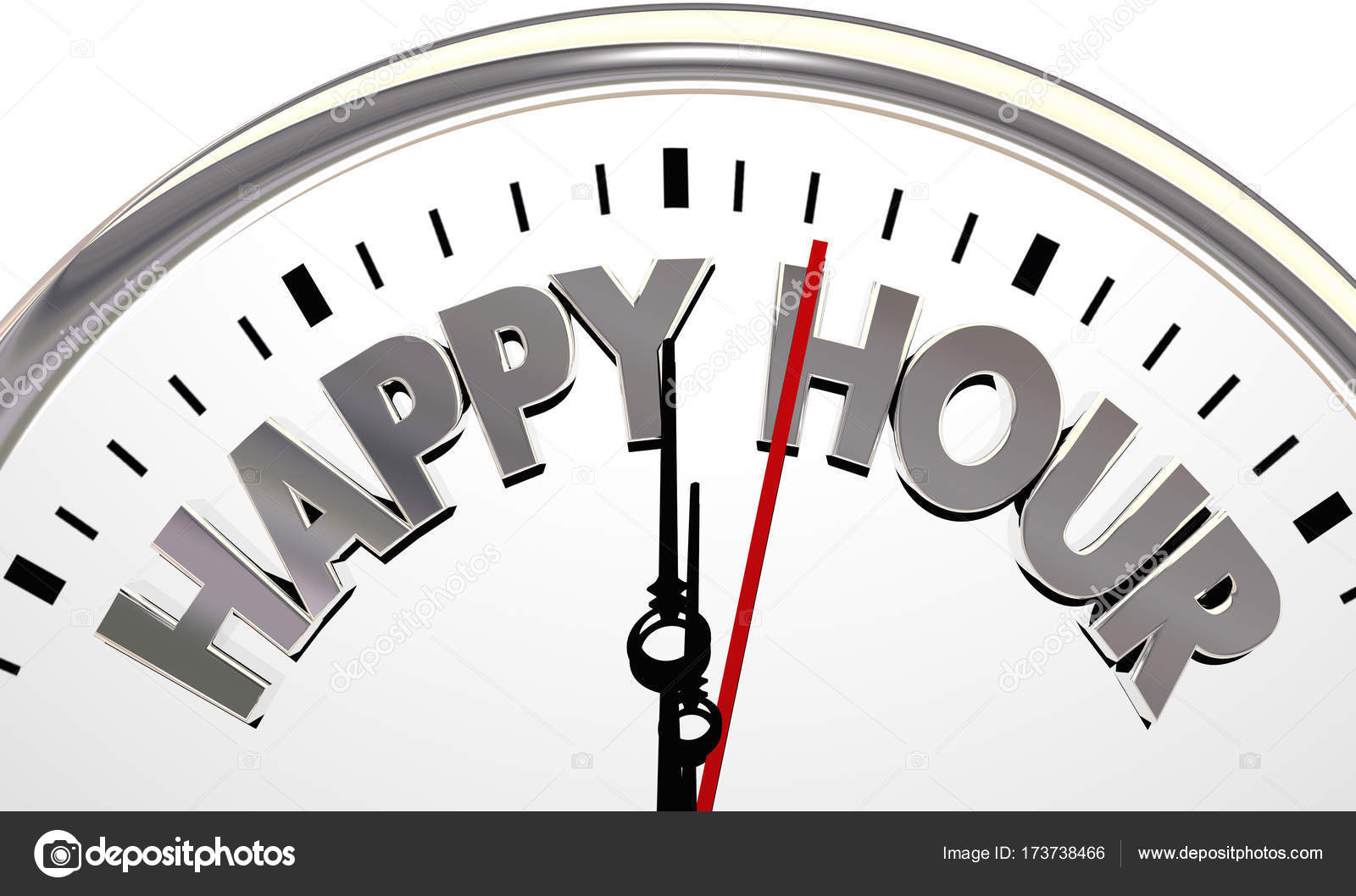 Happy Hour Clock Time Special Stock Photo by ©iqoncept 173738466